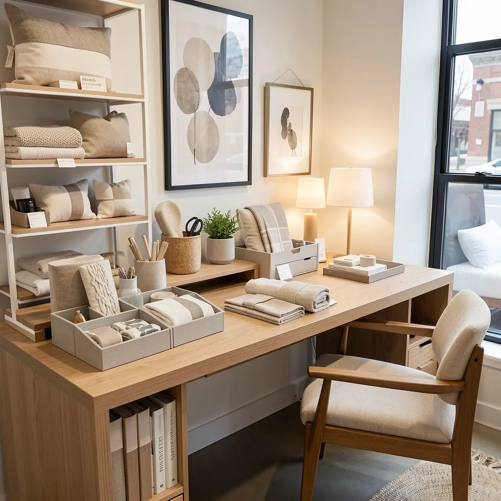 Late night study setup with soft lighting