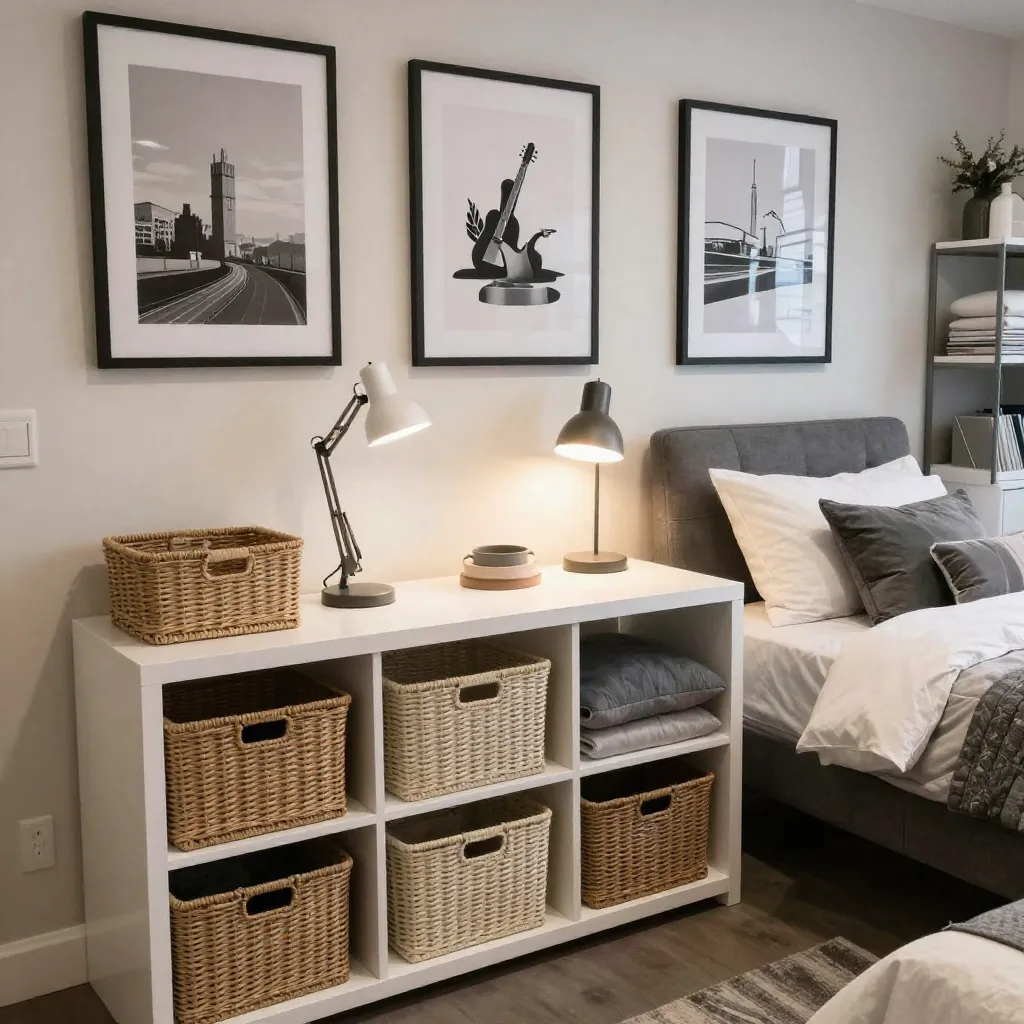 Full room view with LED lights